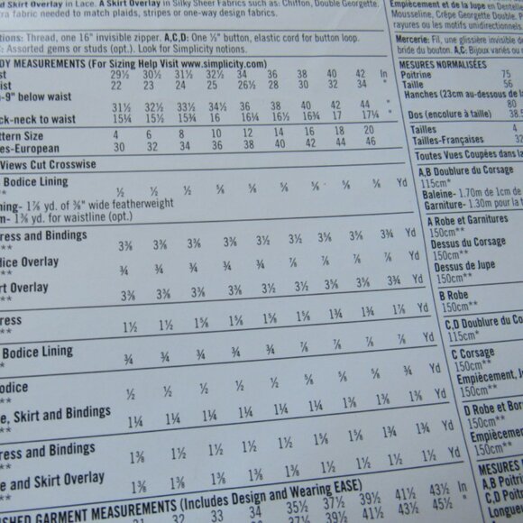 Simplicity 1195  Sewing Pattern, uncut, dresses, sz P5(12,14,16,18,20) - Picture 4 of 4